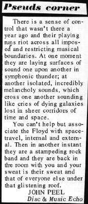 Mr Peel on the Floyd